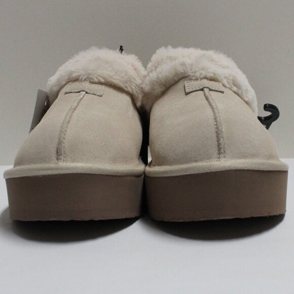 Joyspun Women's Size 9 Beige Platform Clog Slippers - Picture 5 of 12